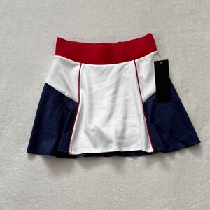 MICHI High Waist Electric Tennis Skirt with Attached Shorts